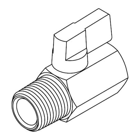 Tompkins Brass Ball Valves02MP-02FP MINI BALL VALVE MBV-MF-02-02